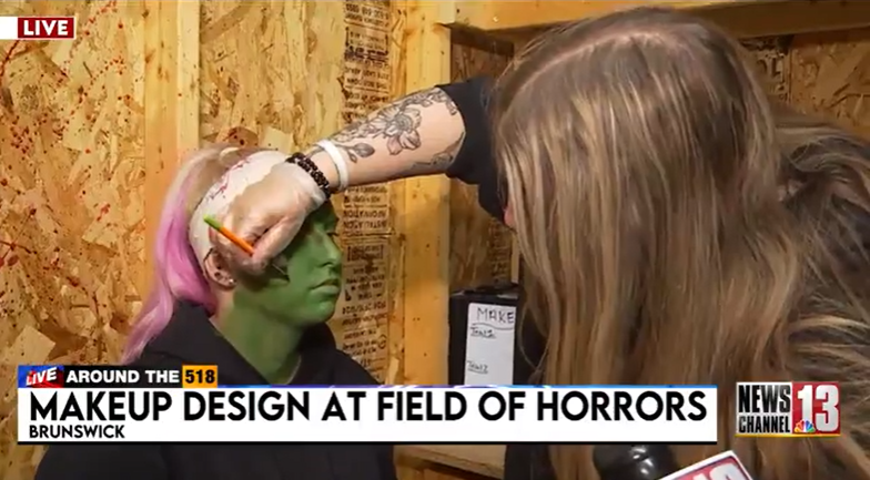 Head makeup artist helps Field of Horrors look more real — Schenectady Arts news